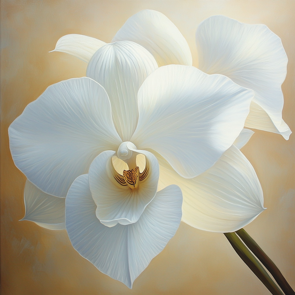 Georgia O’Keeffe Inspired Majestic Orchid painting number kit