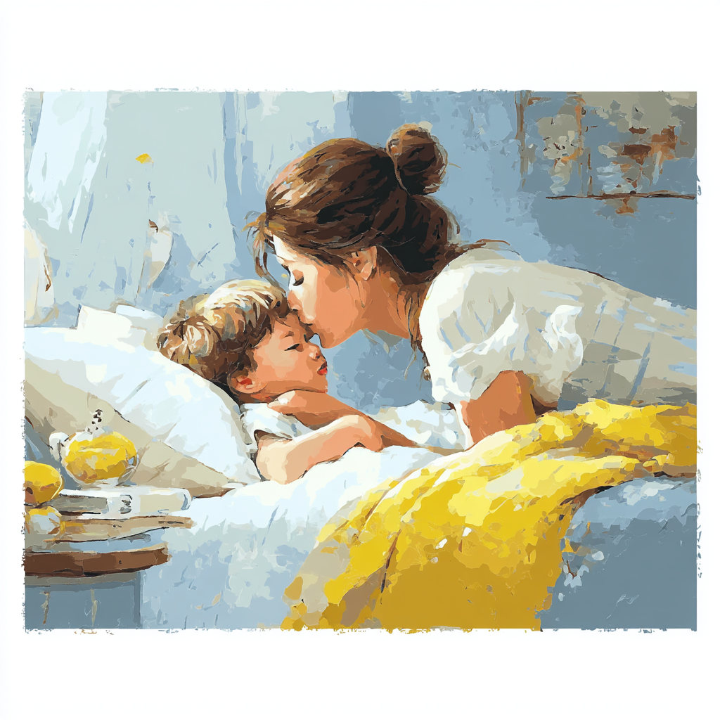 Sweet Goodnight Kisses Painting By Numbers Kit