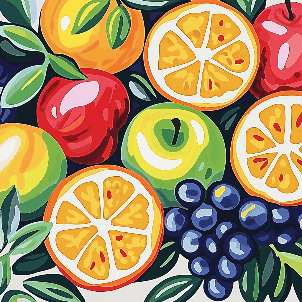 Henri Matisse Inspired Sublime Fruit Medley Paint By Numbers