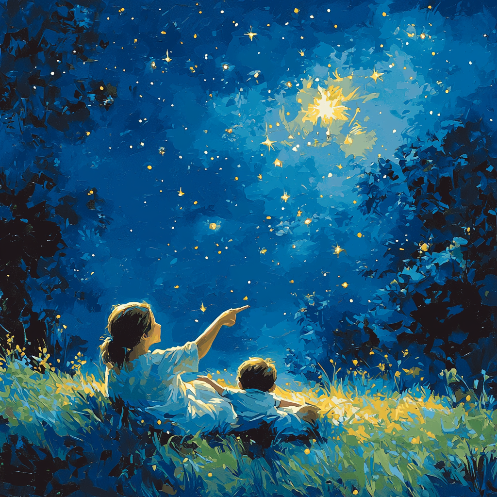 Whimsical Wish Stars Painting Number Kit