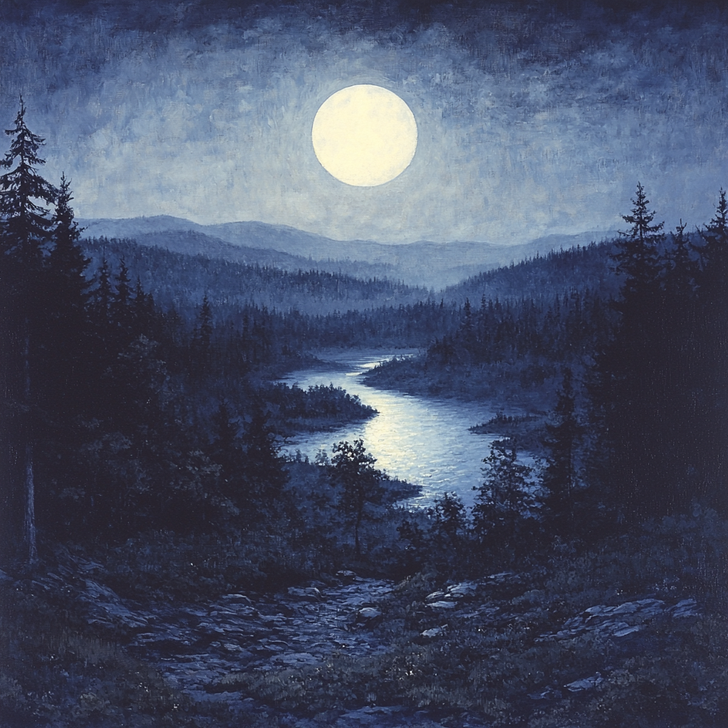 Albert Pinkham Ryder Inspired Mystic Silence Paint By Numbers Art