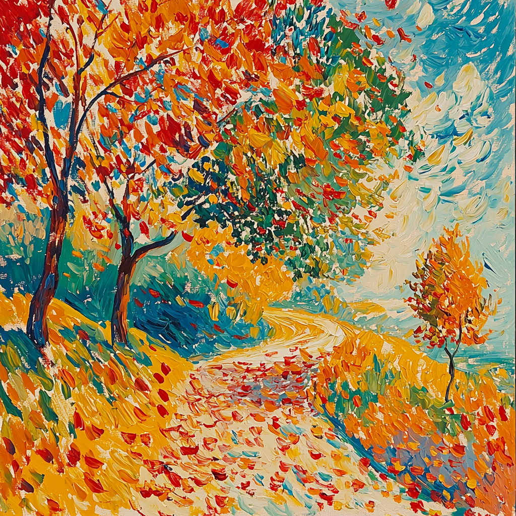 Edvard Munch Inspired Autumn's Melody Numbered Painting Kits