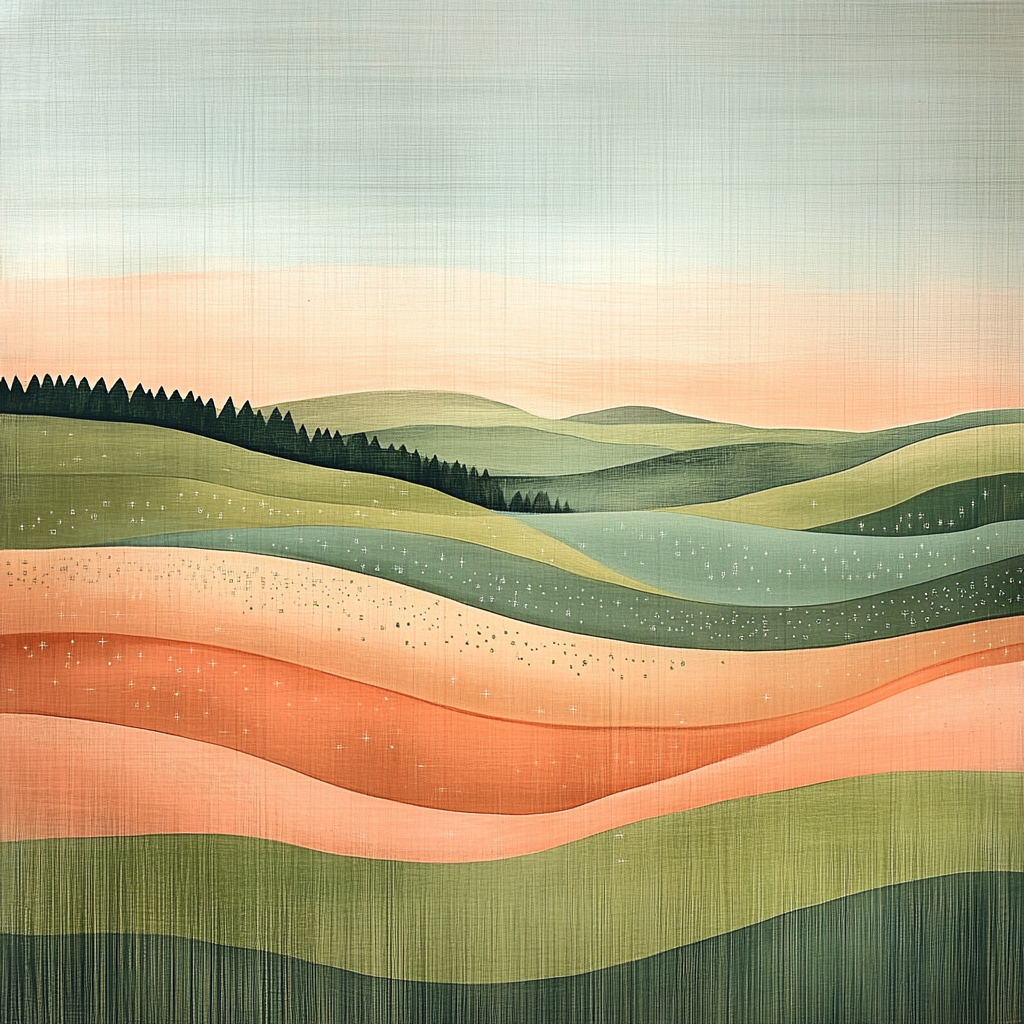 Paul Klee Inspired Whispering Plains Numbered painting kits