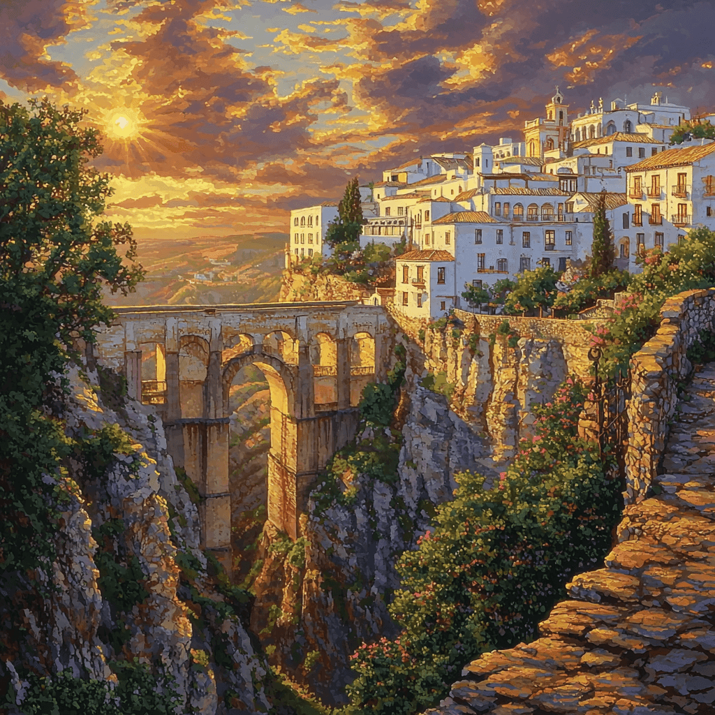 Ronda's Cliffside City Numbered Painting Kits