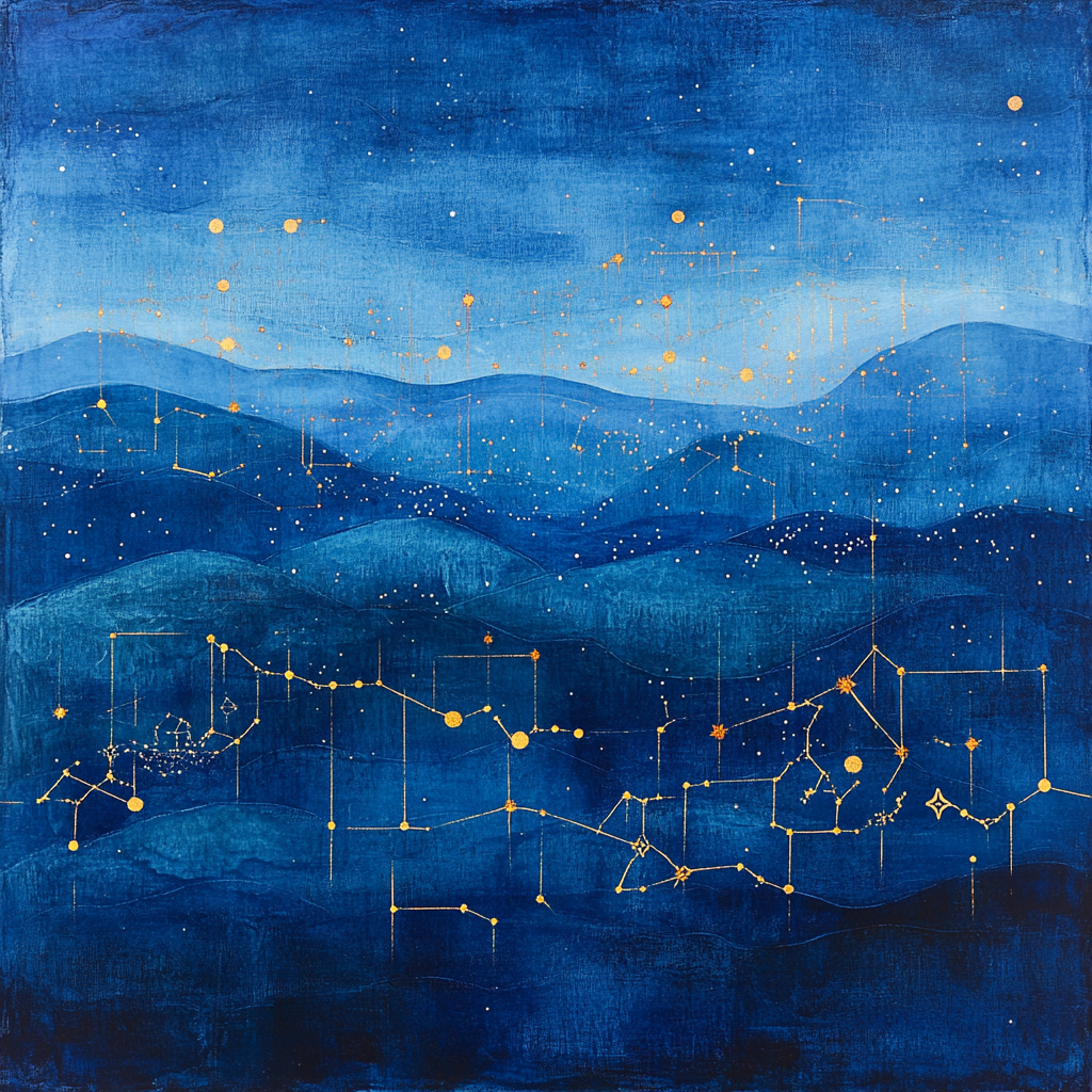 Paul Klee Inspired Silent Constellations Numbered painting kits
