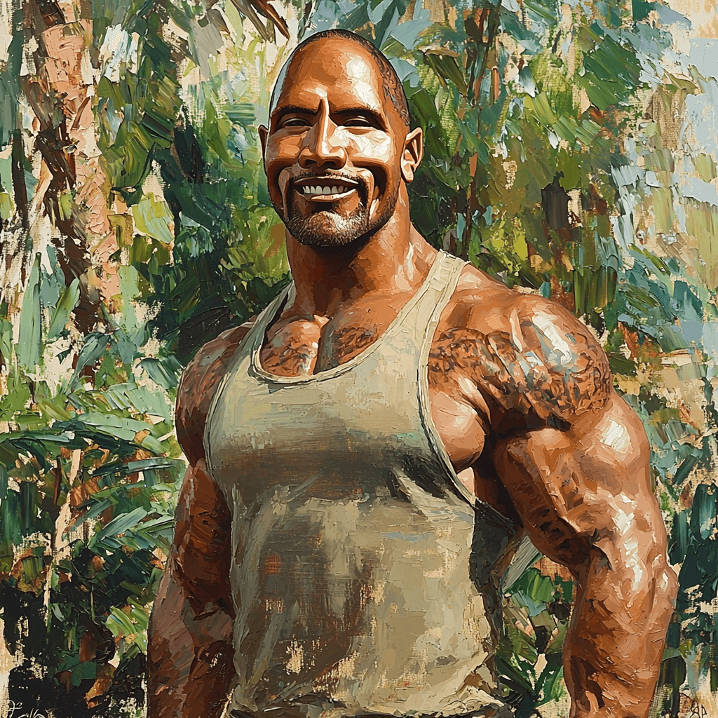 Dwayne Johnson: Scaling New Heights As The Rock Paint By Numbers