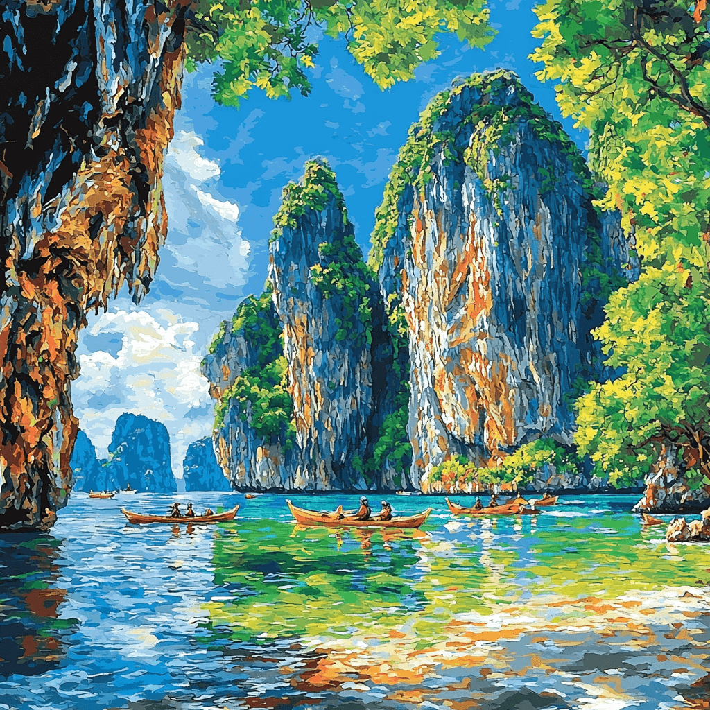 Phang Nga Bay Paint By Numbers Art