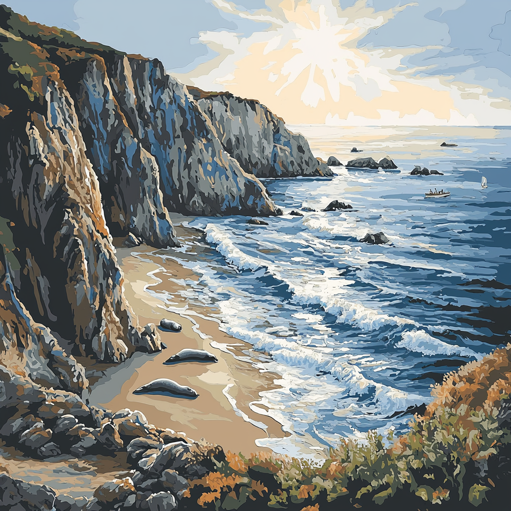 Bodega Bay DIY Paint By Numbers