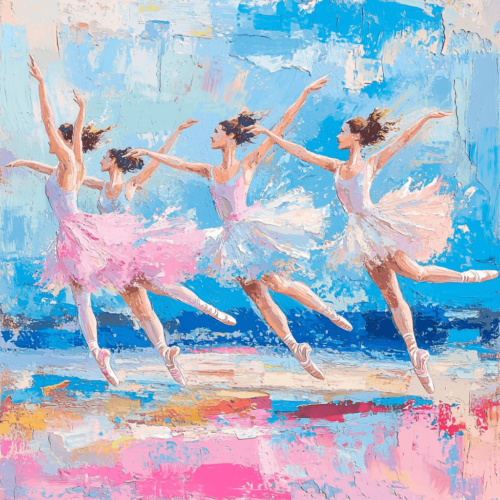 Edgar Degas Inspired Dancers In Motion DIY Paint By Numbers