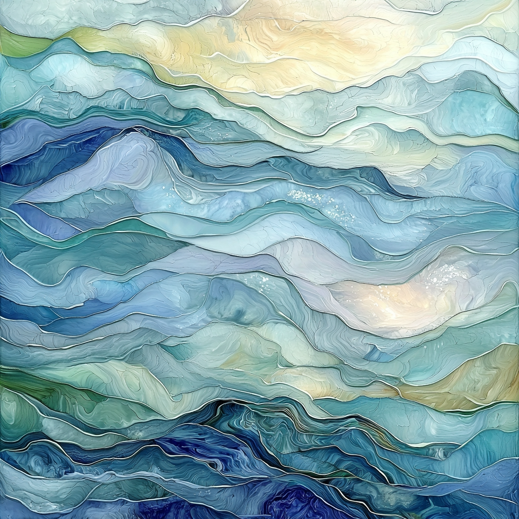 Paul Cézanne Inspired Temporal Waves Painting By Numbers Kit