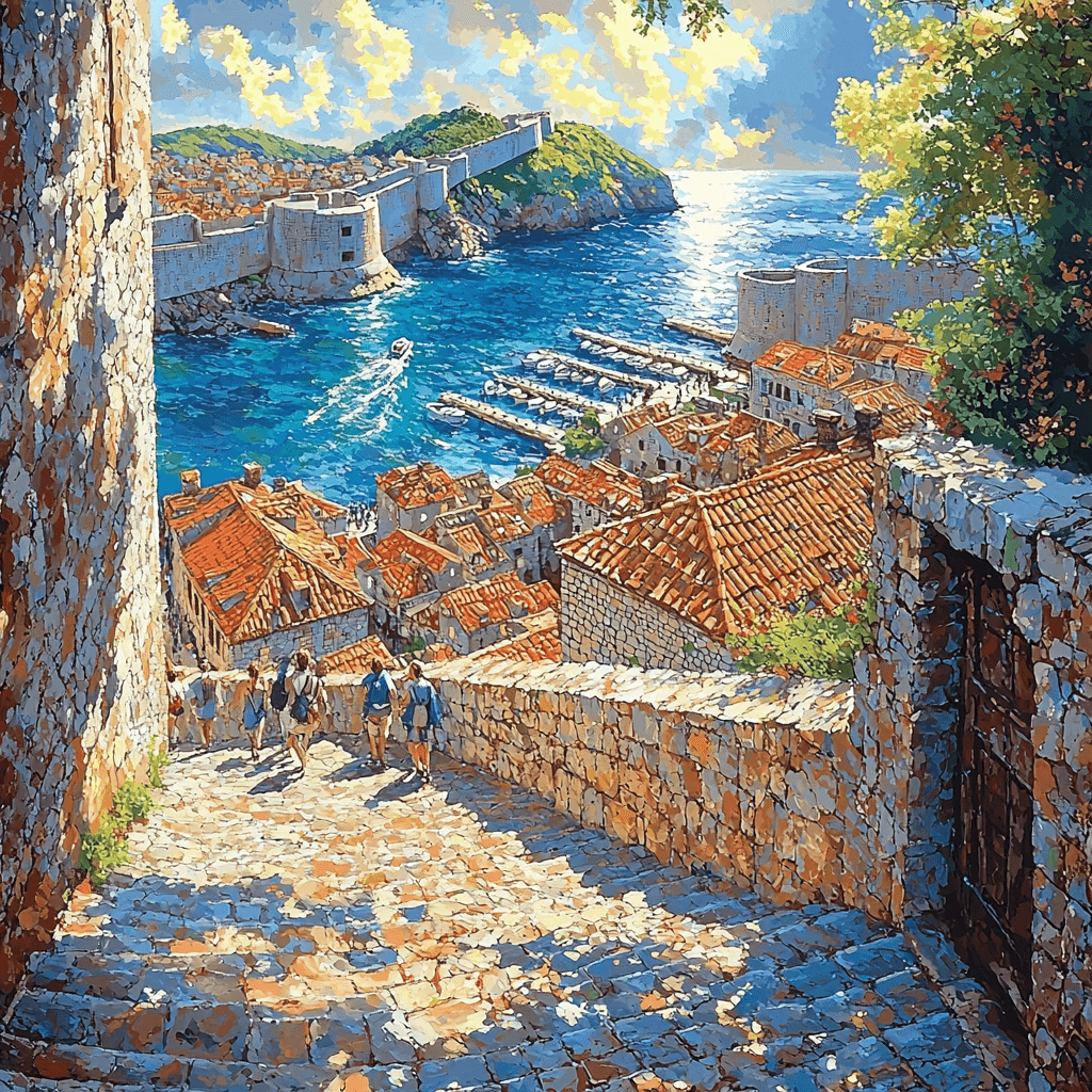 Old Town Of Dubrovnik Paint By Numbers