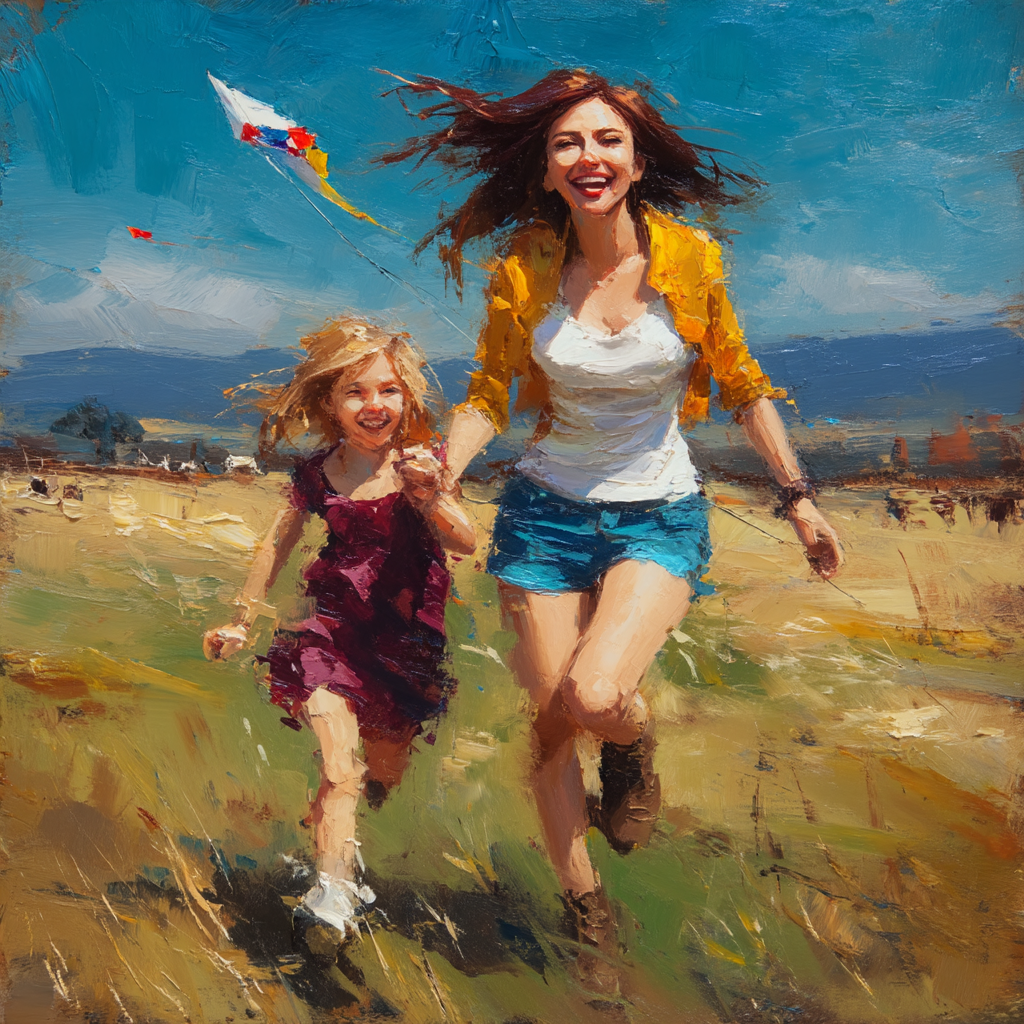 Kite Flying In The Breeze Paint By Numbers