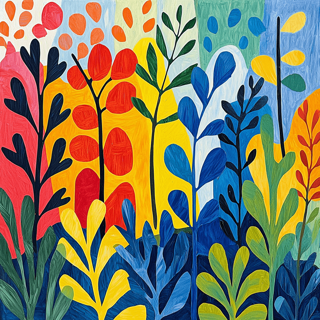 Henri Matisse Inspired Garden Of Patterns Painting Number Kit