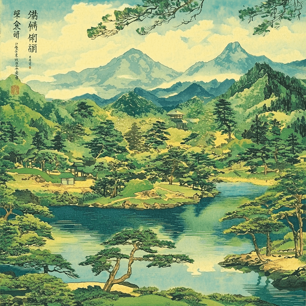 Utagawa Hiroshige Inspired Elegant Japanese Serenity Painting By Numbers Kit