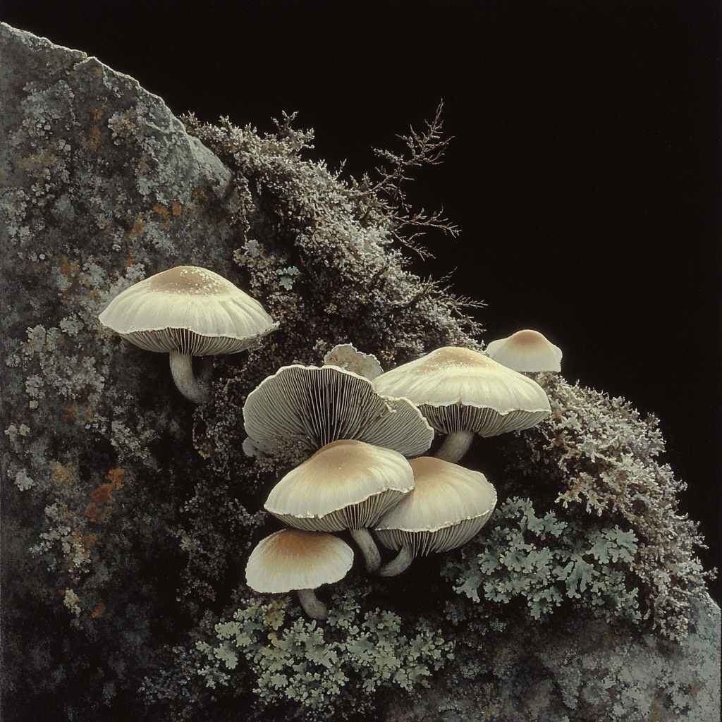 Caravaggio Inspired Fungal Silence On Stone Numbered painting kits