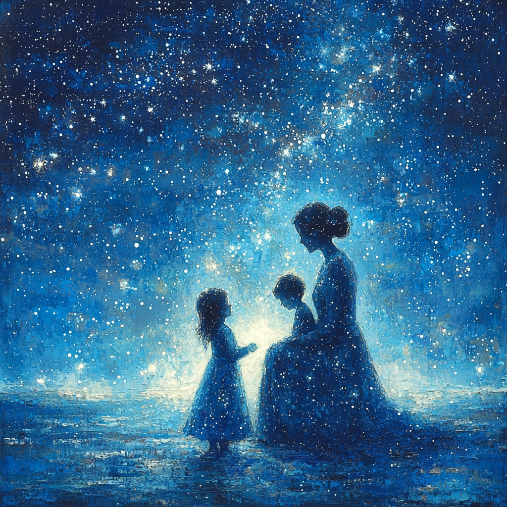 Starry Night Conversations Paint By Numbers Art