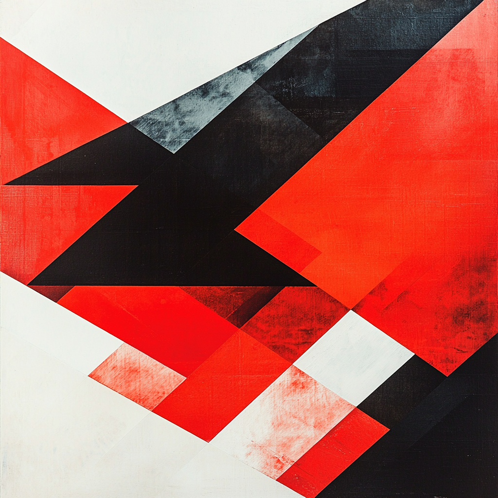 Kazimir Malevich Inspired Cinematic Geometry Paint By Numbers Art