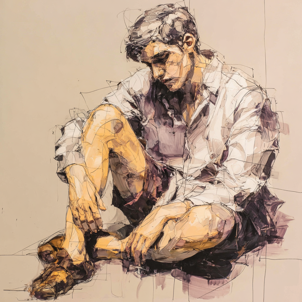 Egon Schiele Inspired Intimate Study Painting by numbers kit