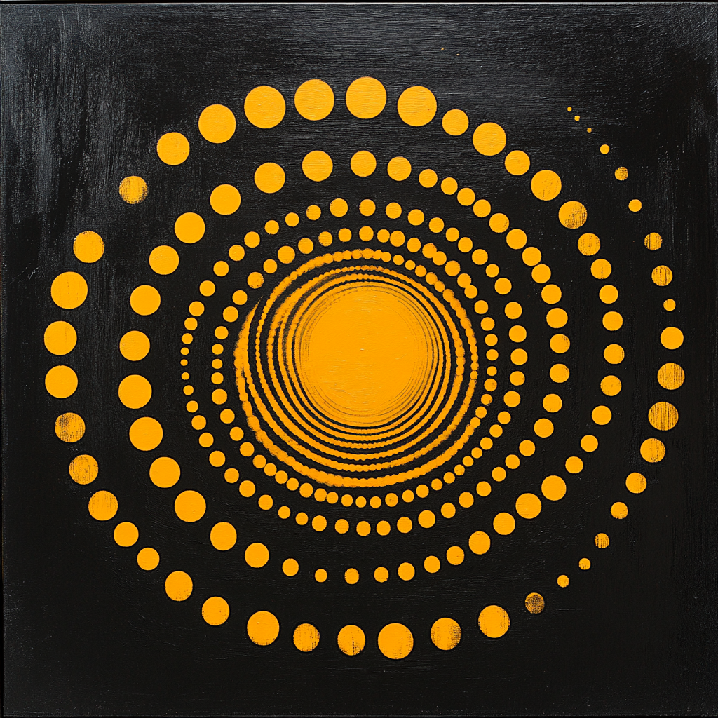 Yayoi Kusama Inspired Cosmic Clockwork Painting by numbers kit