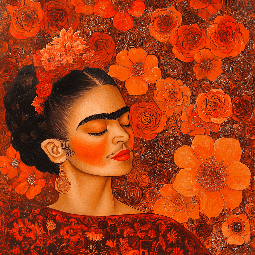 Frida Kahlo Inspired Embers Of Resilience Painting Number Kit
