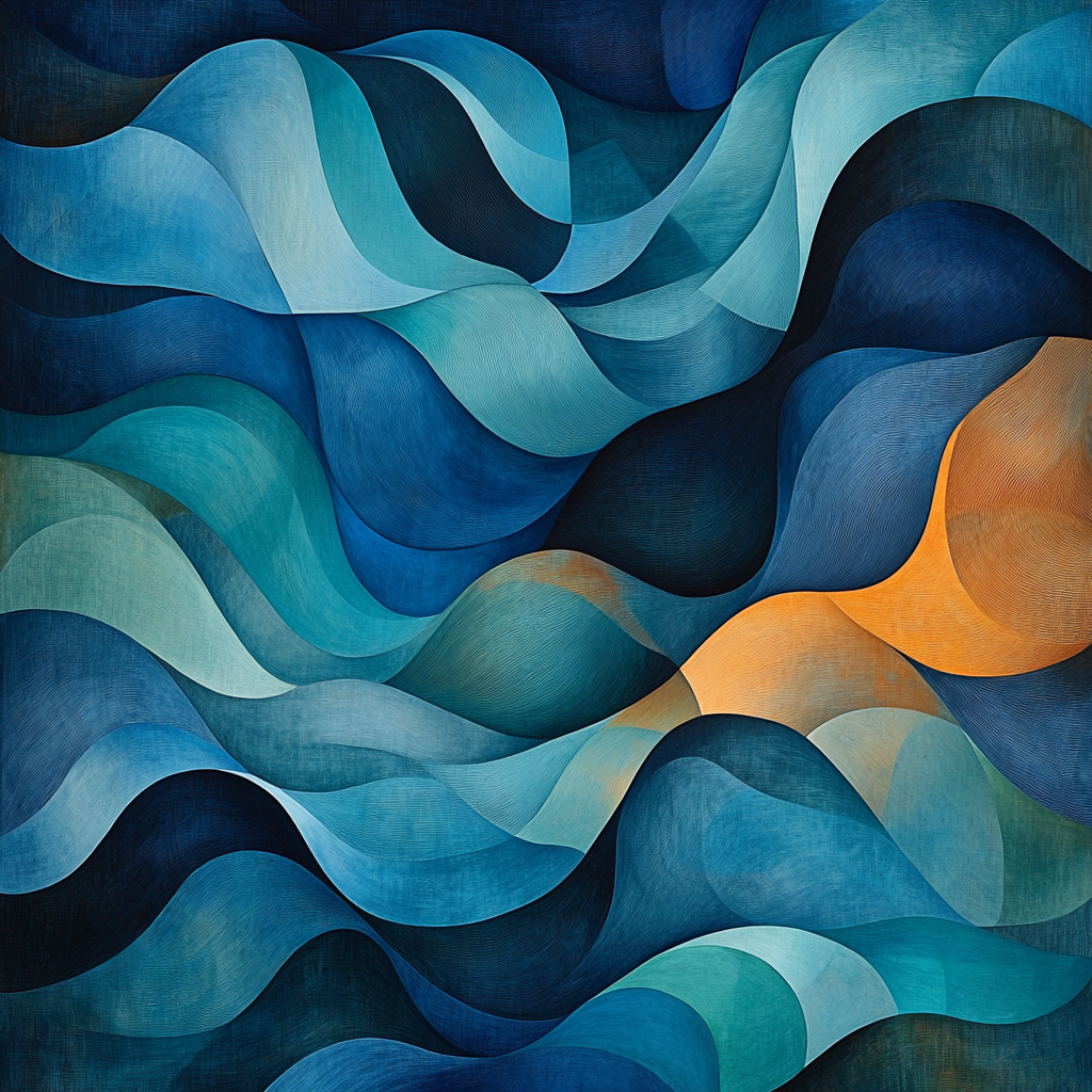 Max Ernst Inspired Fluid Dreamscapes Numbered Painting Kits