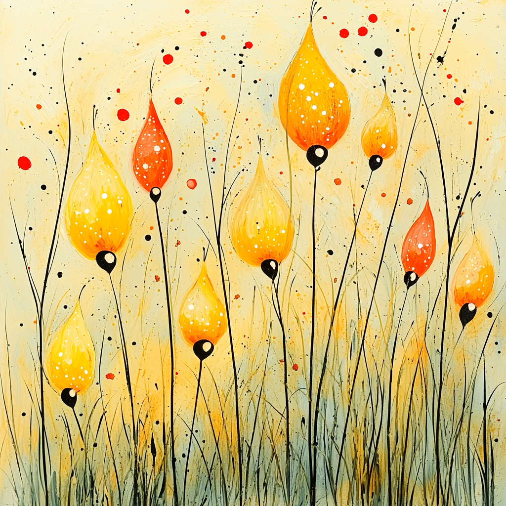 Joan Miró Inspired Surreal Journeys Number Painting