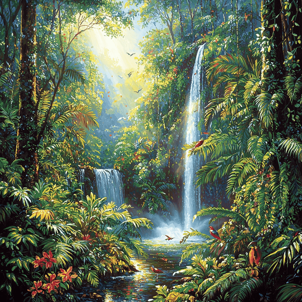 El Yunque National Forest Paint By Color