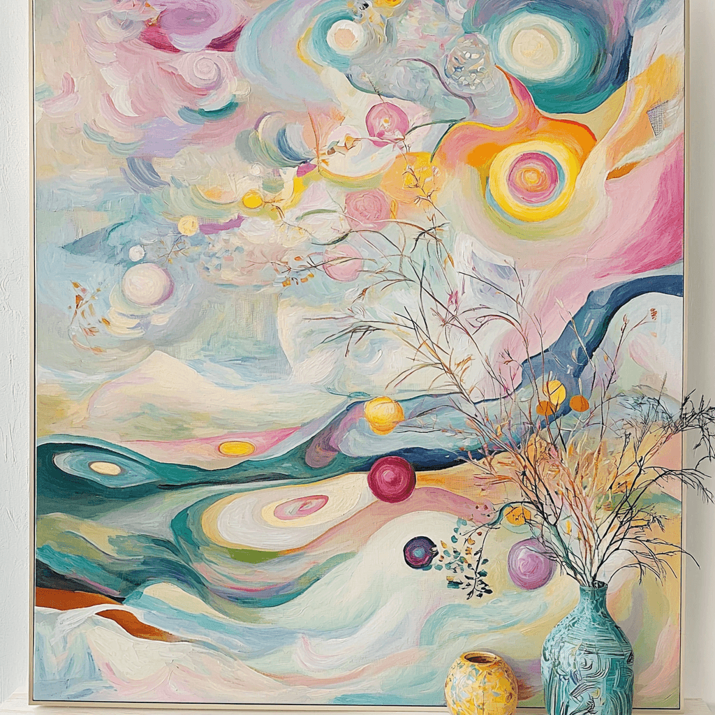 Wassily Kandinsky Inspired Pastel Reverie DIY Paint By Numbers