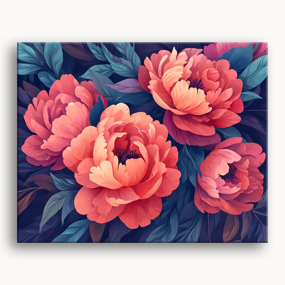 Happy Painting Exclusive DIY Paint by Number Kit Stress Relief Relaxation Toys Beginner Painting Kits Handicrafts with Lions Flowers & Birds Designs