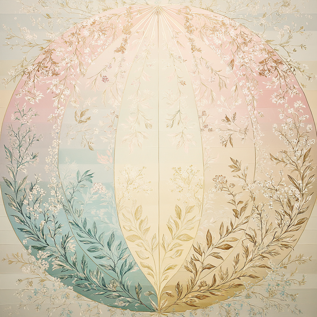 Alphonse Mucha Inspired Seasons Crescent Garden DIY paint by numbers