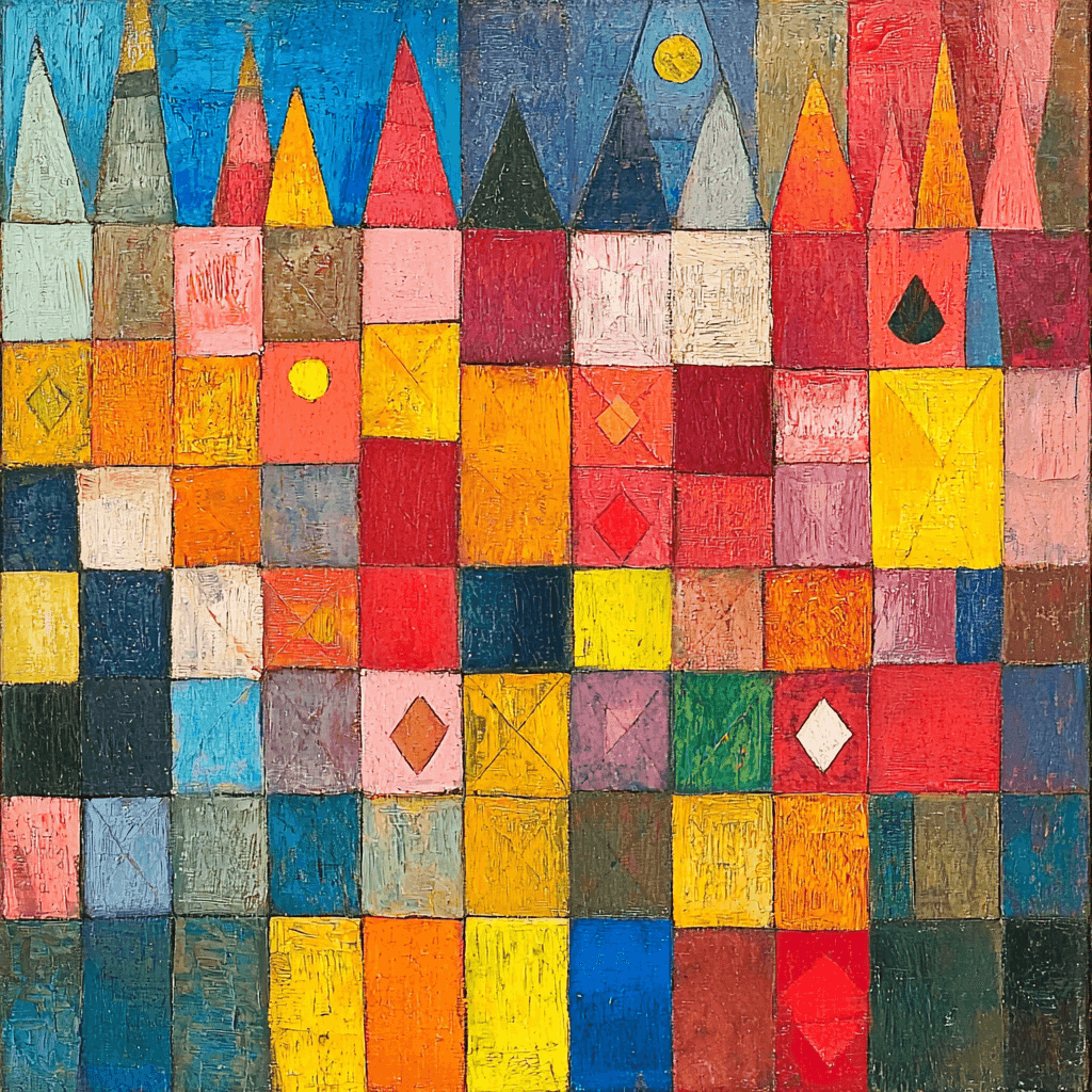 Paul Klee Inspired Colorful Corners Numbered Painting Kits