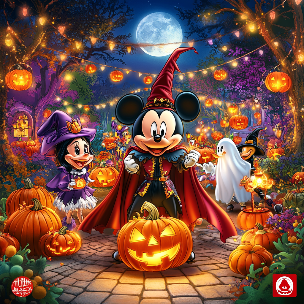 Pumpkin Festival Adventure With Mickey And Friends Numbered painting kits