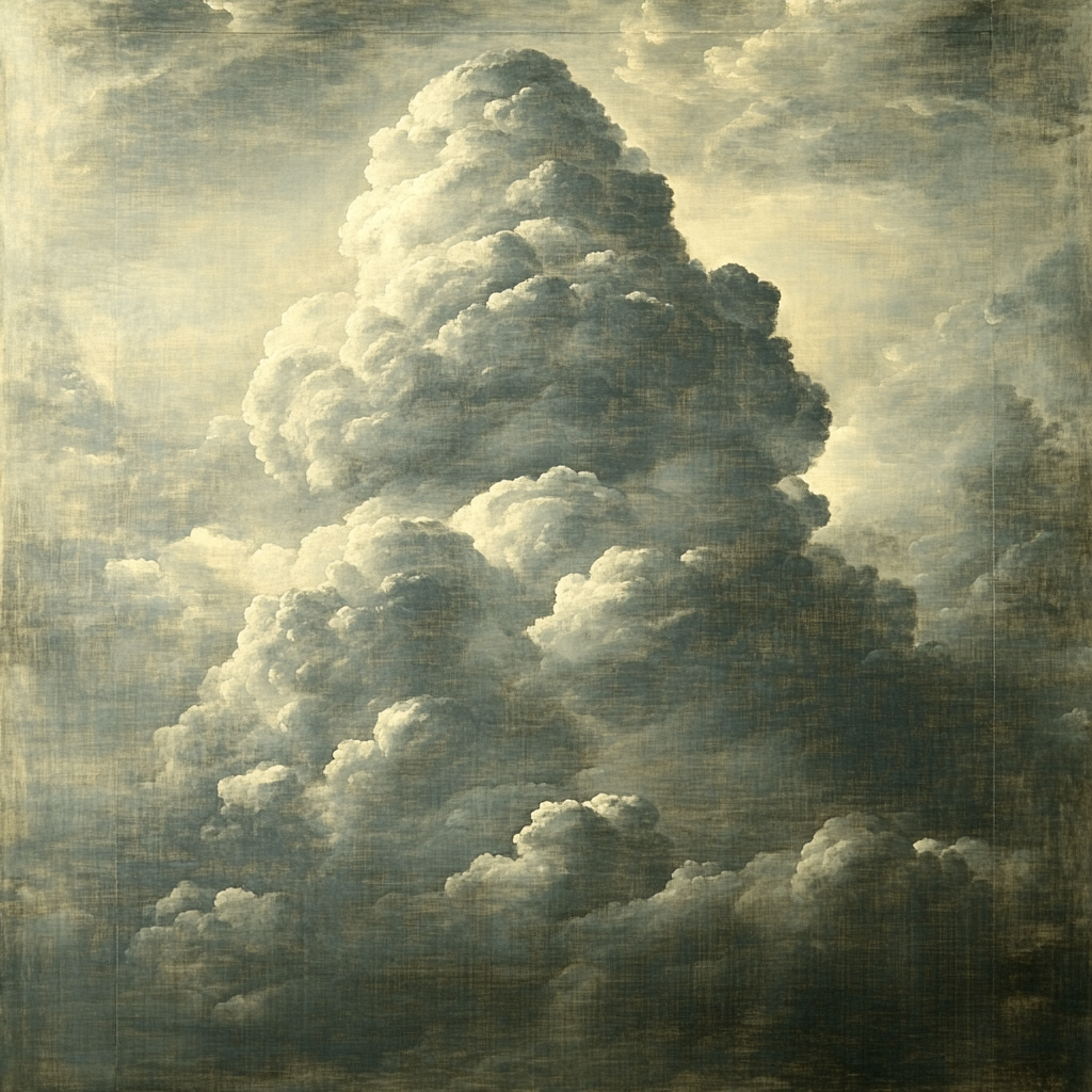 Michelangelo Inspired Thunderhead Monument paint by numbers