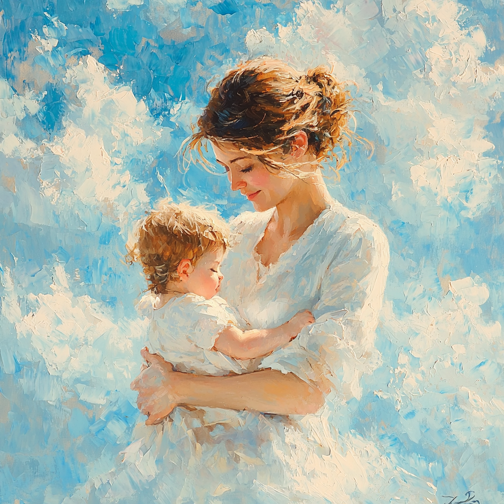 Cuddle In The Clouds Painting By Numbers Kit