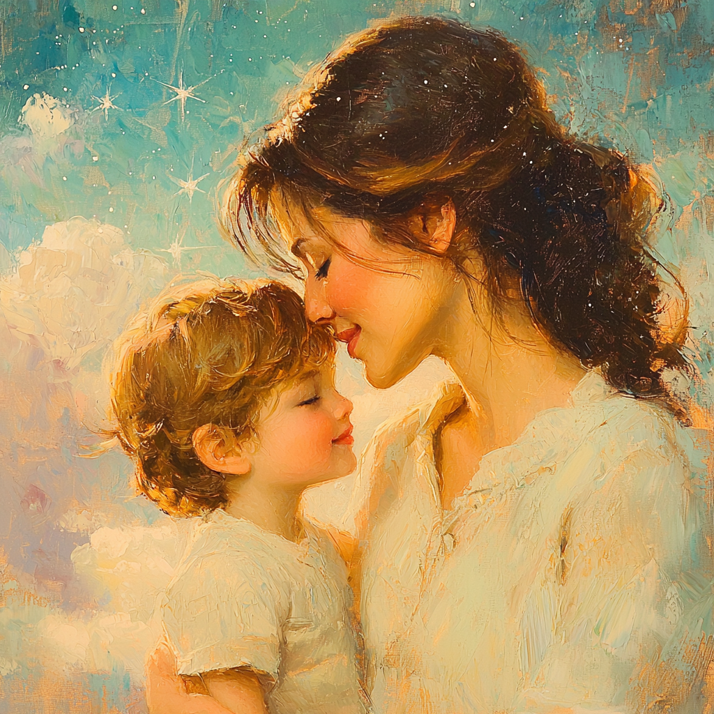 Mother's Gentle Whisper Paint By Numbers