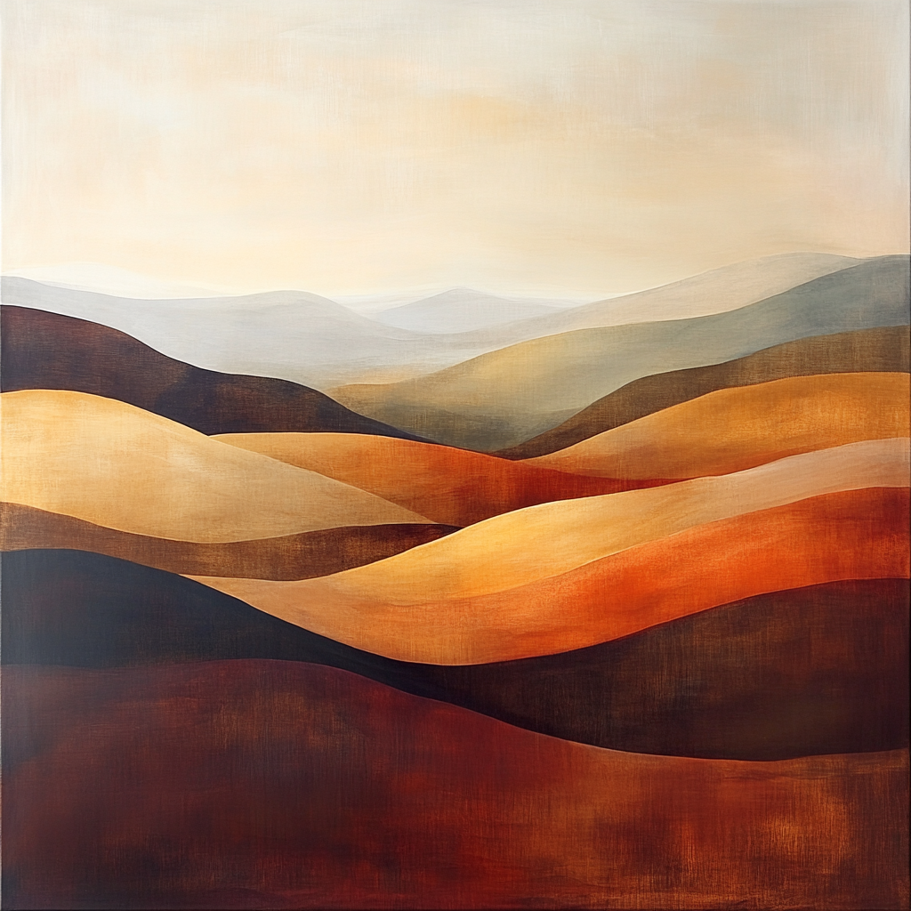 Mark Rothko Inspired Autumnal Reverie DIY paint by numbers