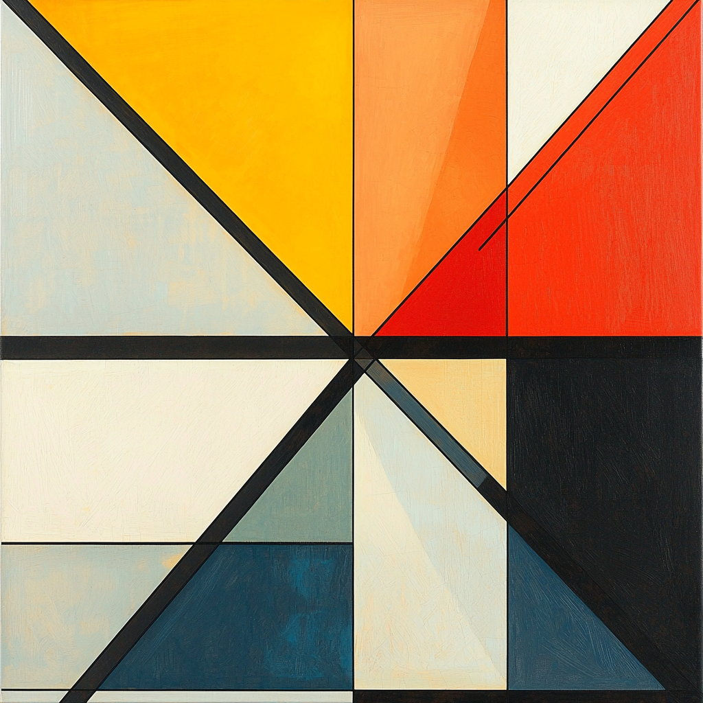 Piet Mondrian Inspired Harmonious Patterns Of Nature Painting By Numbers Kit