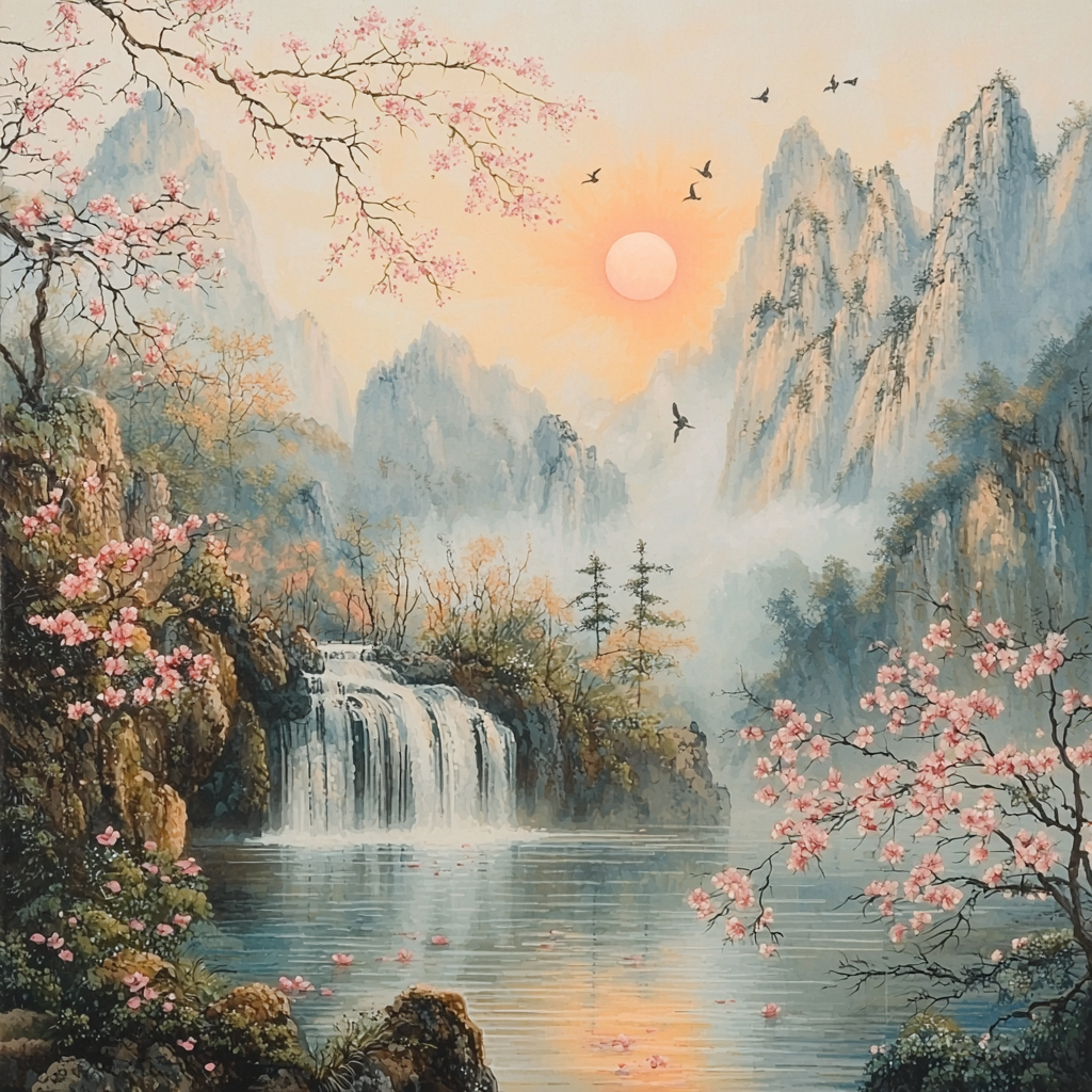 Zhao Mengfu Inspired The Essence Of Harmony Number Painting
