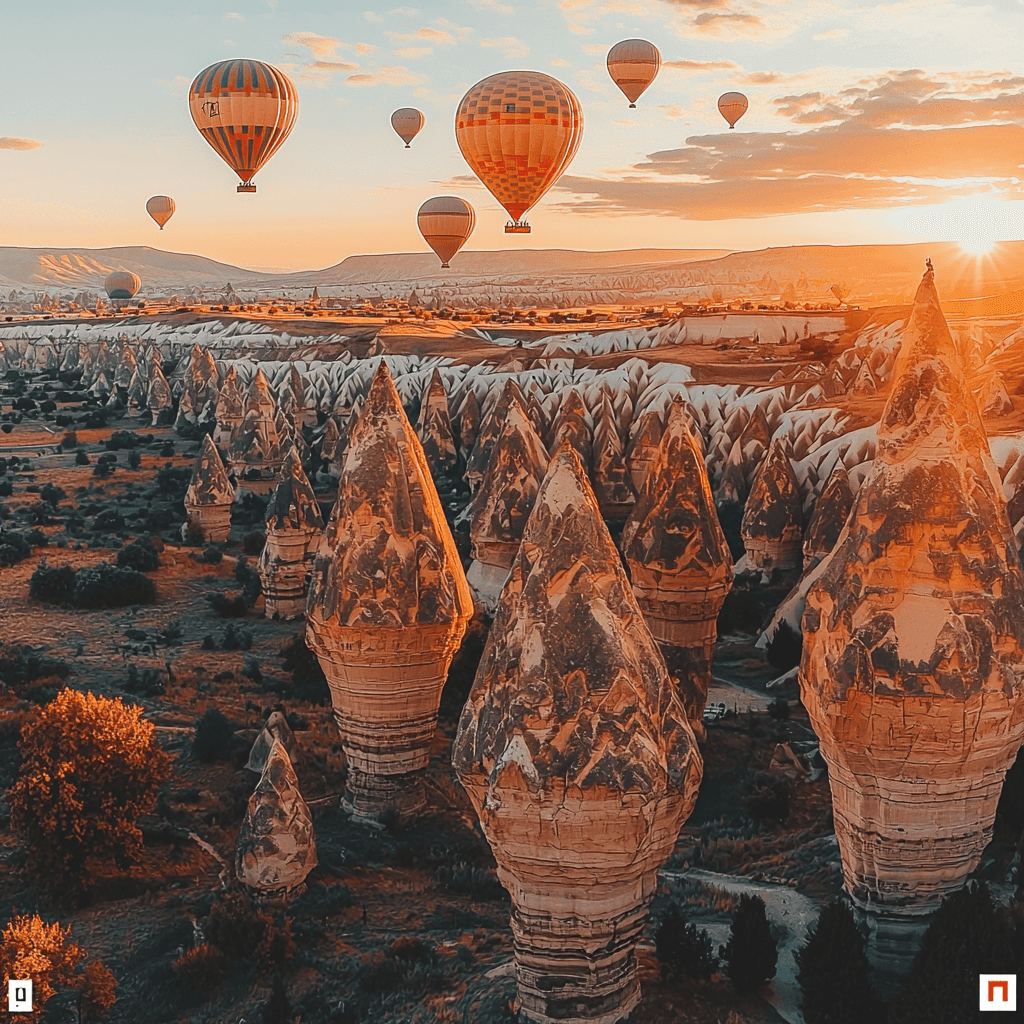 Cappadocia's Fairy Chimneys Paint By Color