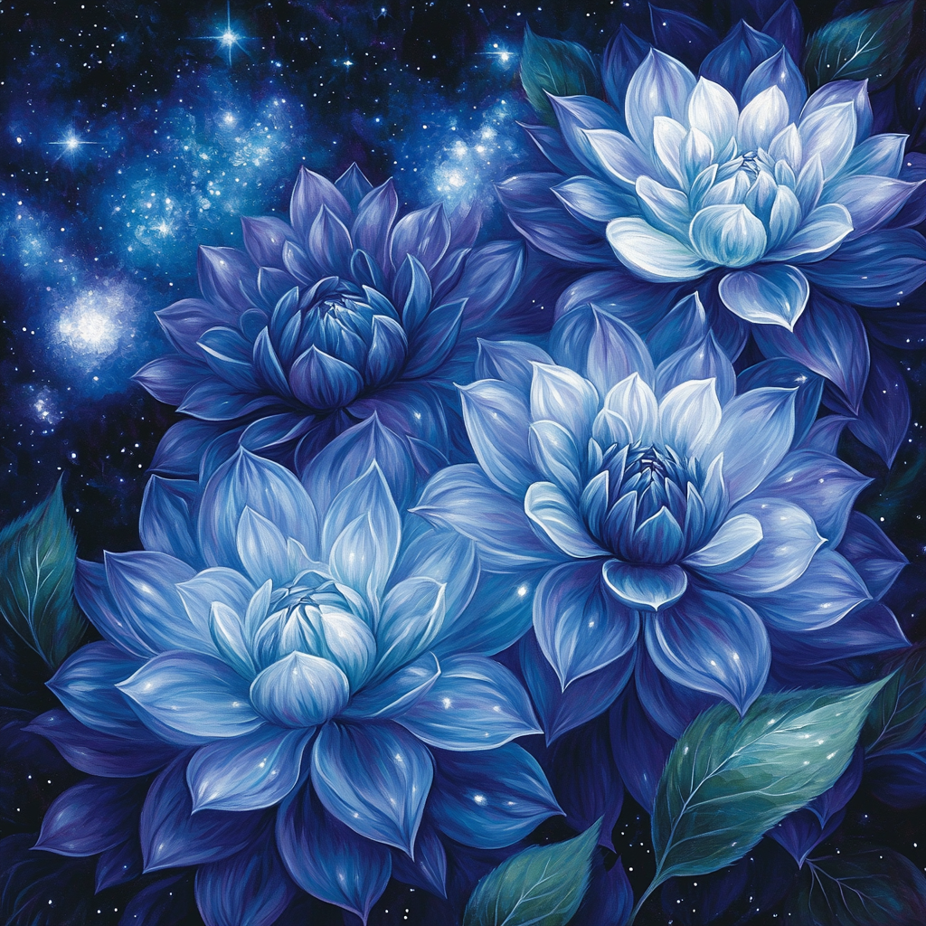 Leonardo Da Vinci Inspired Cosmic Garden paint by number