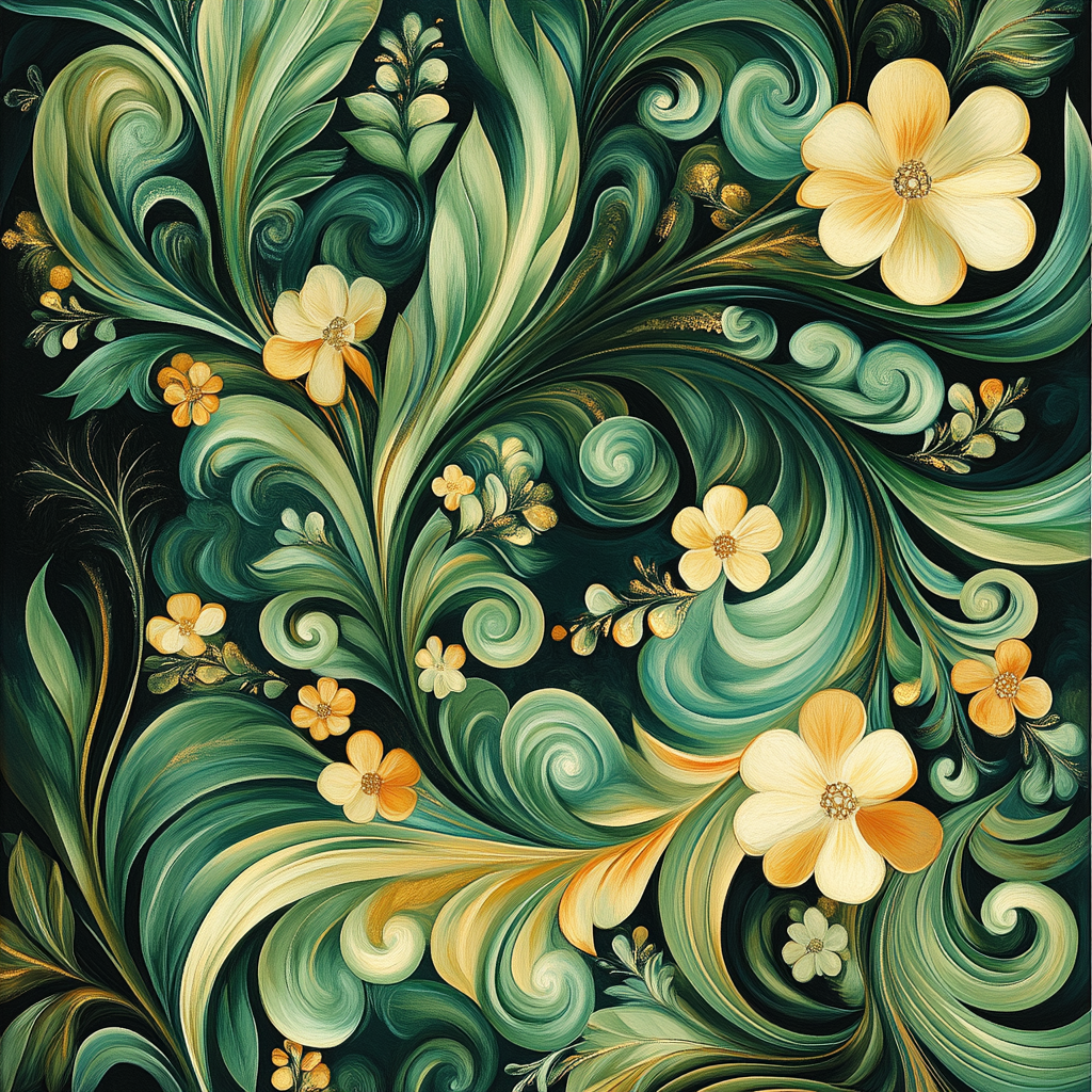 Gustav Klimt Inspired Symphony Of Nature Paint by numbers kits