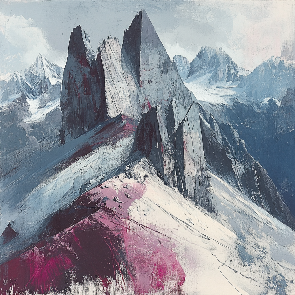 Edgar Degas Inspired Mountain Echoes painting number kit