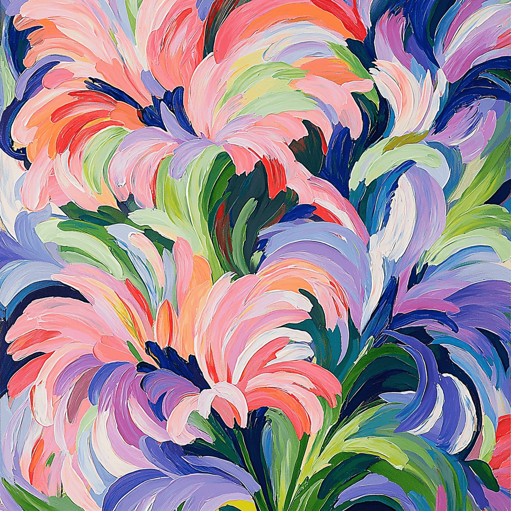 Henri Matisse Inspired Floral Vortex DIY Paint By Numbers