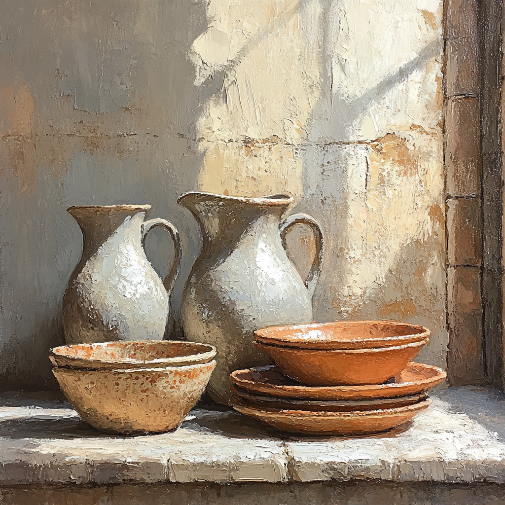 Diego Velázquez Inspired Earthenware Bodegón painting number kit