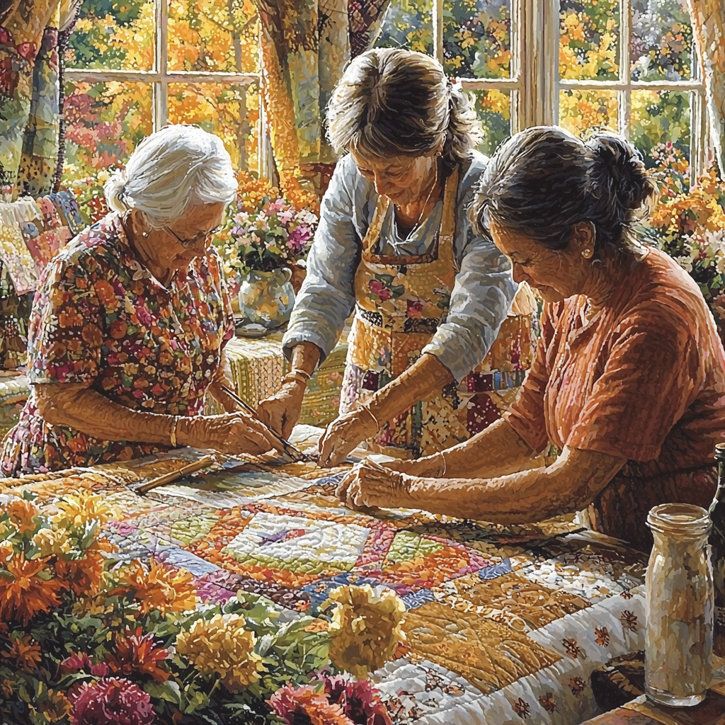 Grandma's Quilt DIY Paint By Numbers