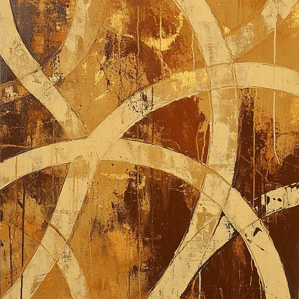 Jackson Pollock Inspired Autumn Web Of Earth Drips Paint by numbers kits