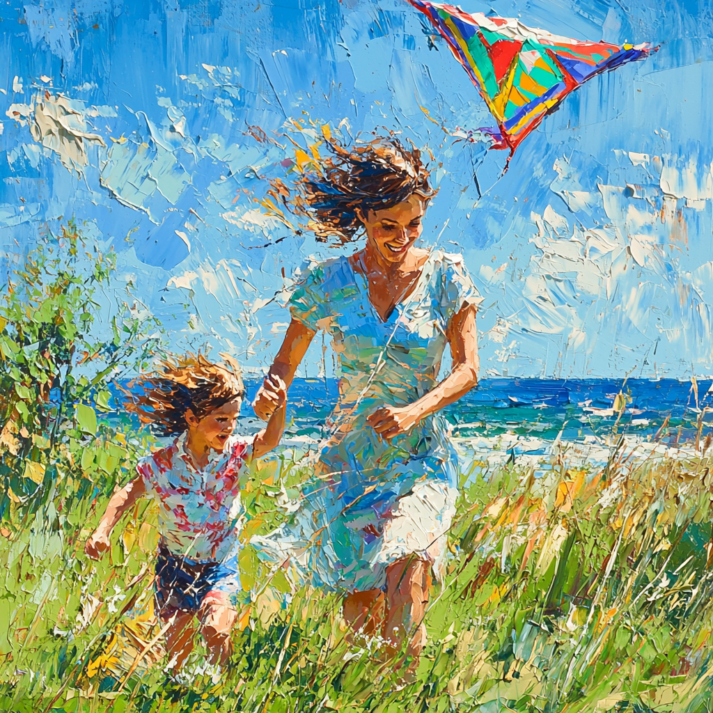 Laughter In The Air Number Painting