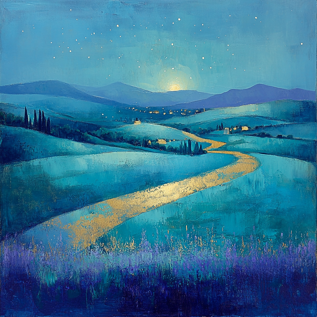 Paul Cézanne Inspired Nebula Stillness Numbered painting kits