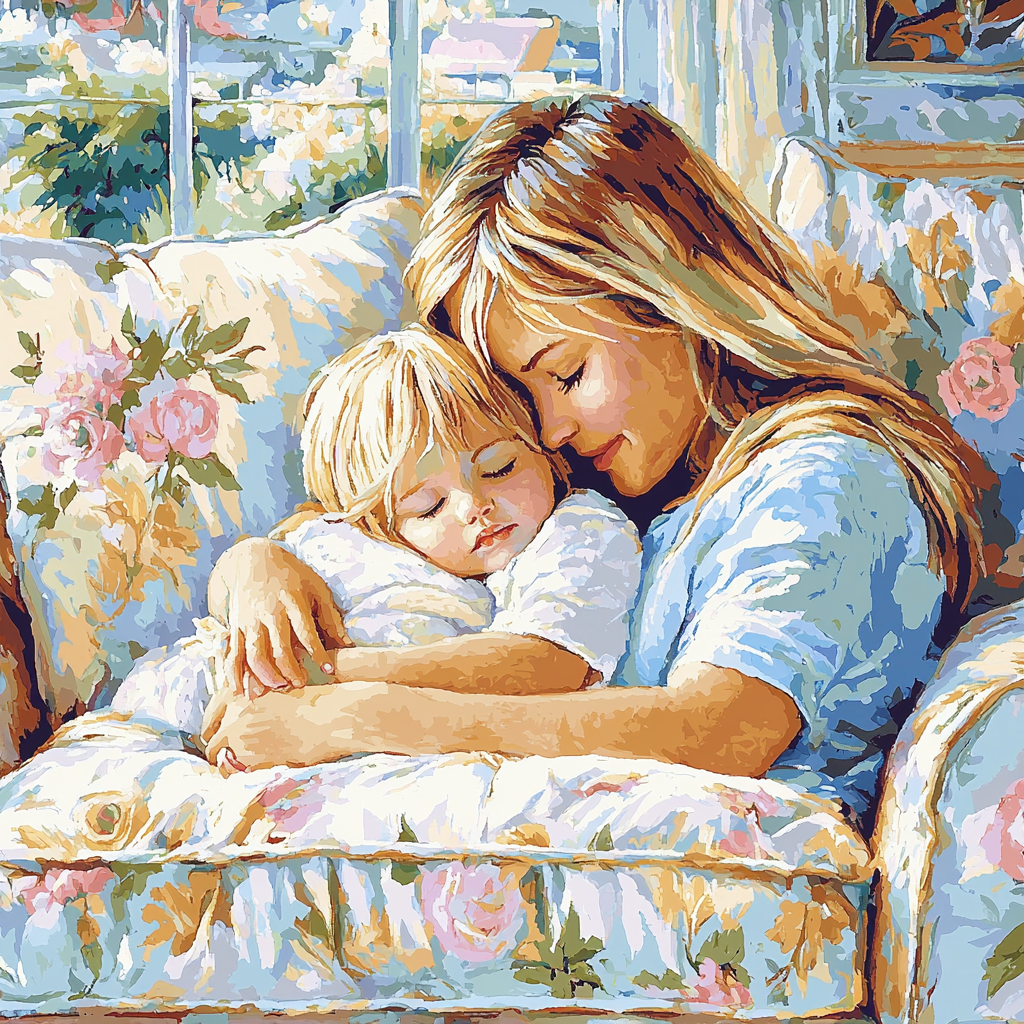 A Mother’s Gentle Touch Paint By Numbers Kits