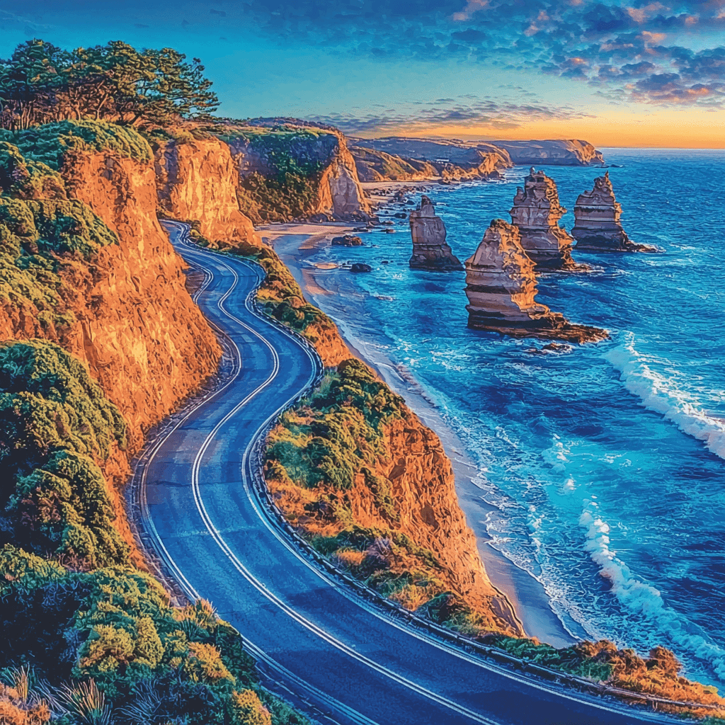 The Great Ocean Road - Australia Paint By Number